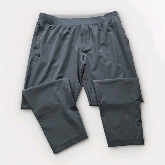 Under Armour Jogger Pants Mens XXL Gray Pockets Stretch Drawstrings Athleisure - Picture 9 of 16